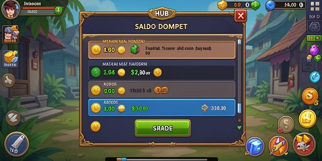 Tampilan antarmuka game yang bersih dan user-friendly.