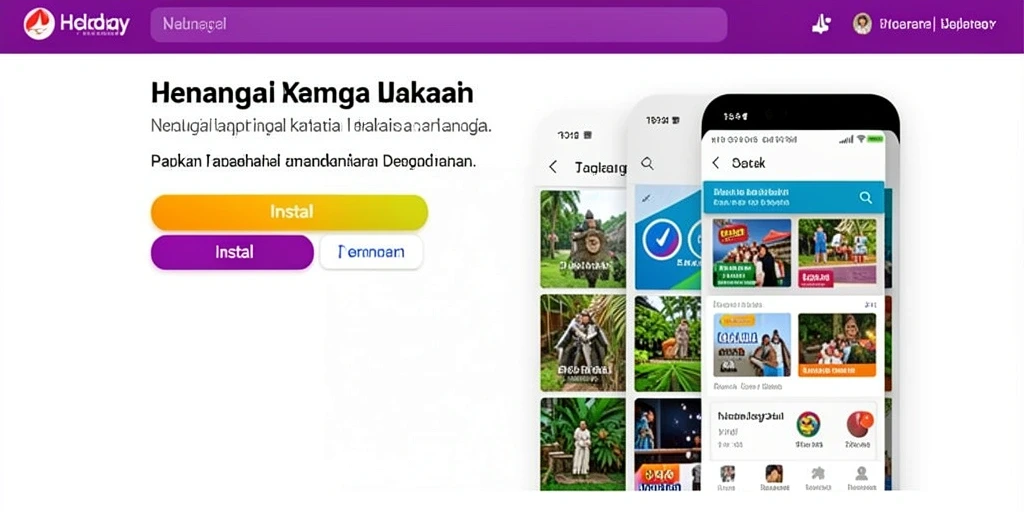 Tampilan utama aplikasi LANGIT777 yang menarik dan informatif.