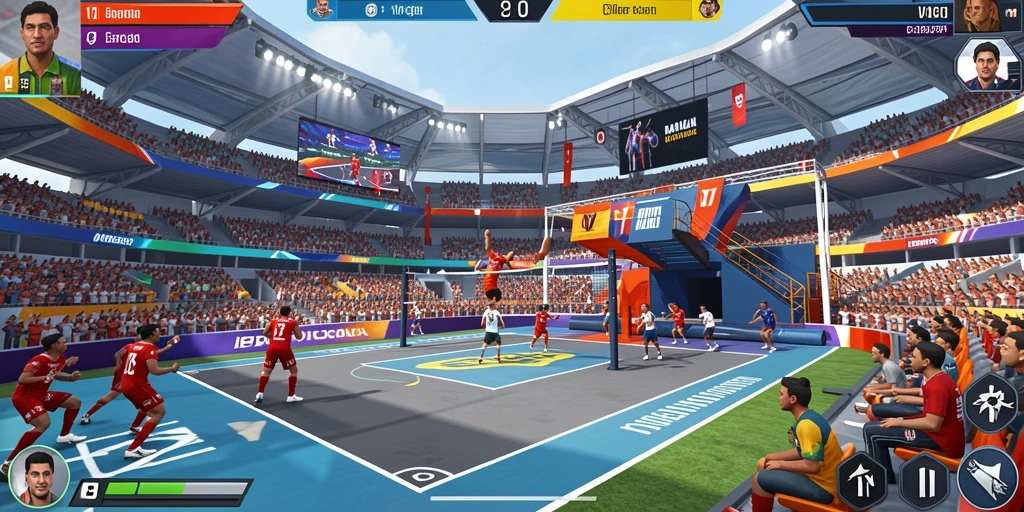 Tampilan grafis yang memukau dalam game.