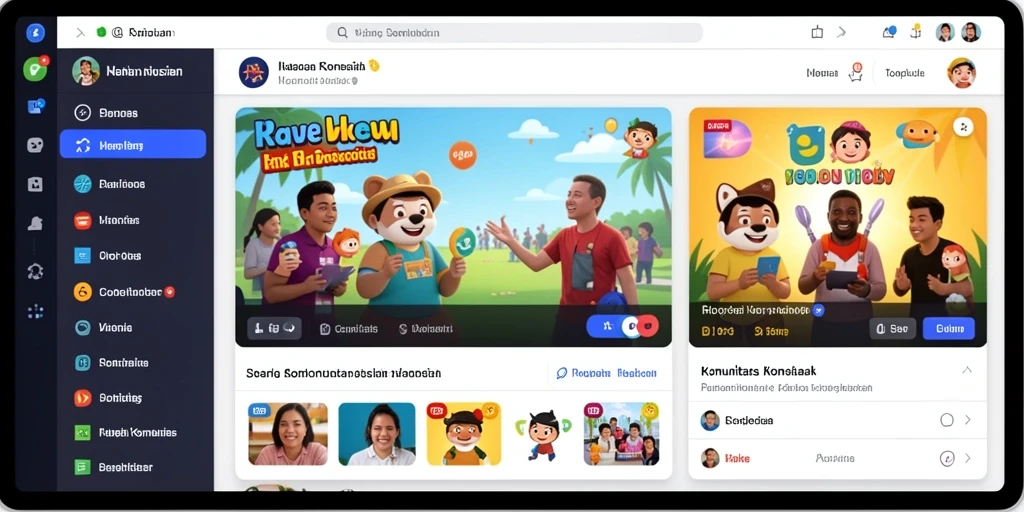 Tangkapan layar menampilkan petualangan seru di dalam game.